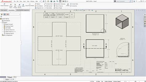 sheet metal box flat pattern|sheet metal box patterns.